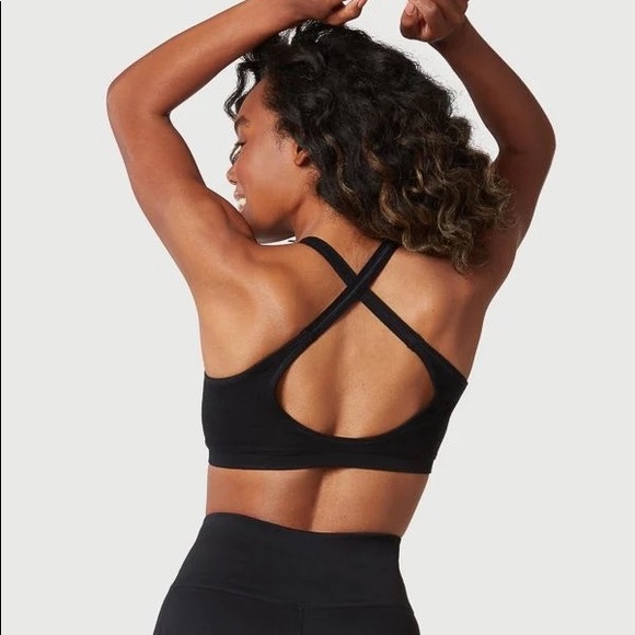 Nux Black Shapeshifter Ribbed Active Bra NWT - Picture 3 of 5